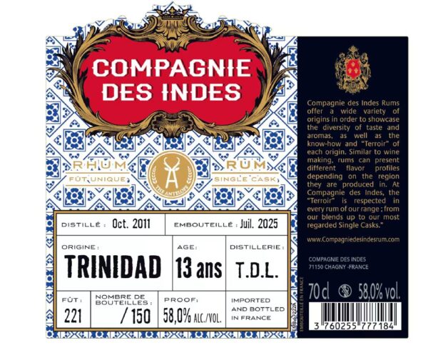 2月8日発売】トリニダードラム(T.D.L)2011-2025 13年 – 乾杯会